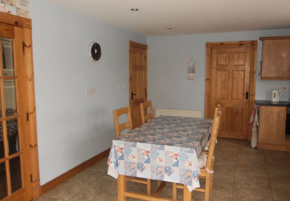 Large kitchen can comfortably accommodate 6 + people.