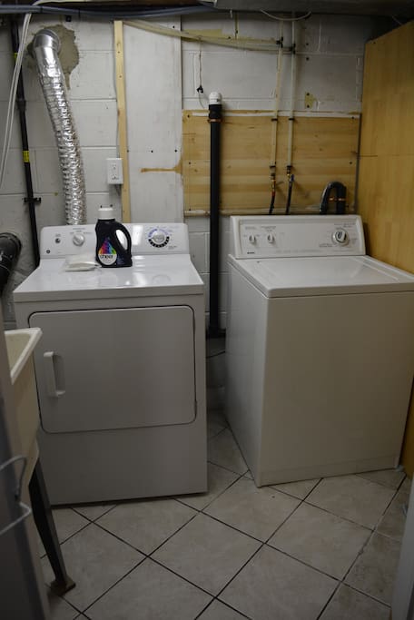 shared laundry to use, I'll provide the detergent :)