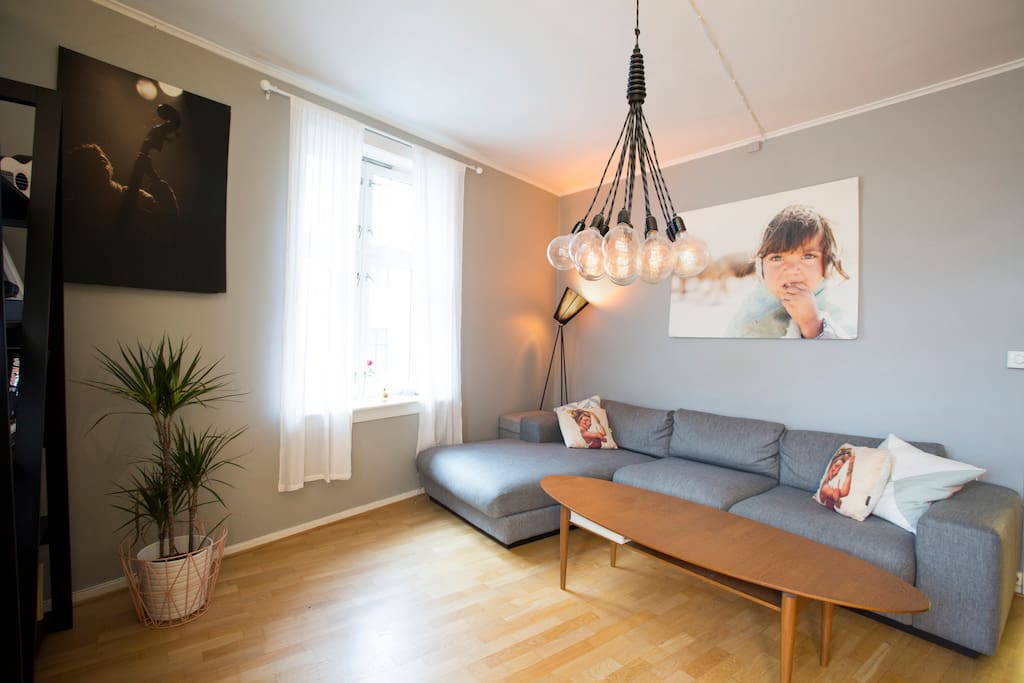 Livingroom. Couch can be made into a inflatable sofa bed.