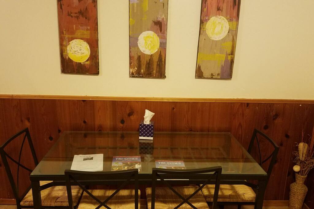 Enjoy a meal at the table