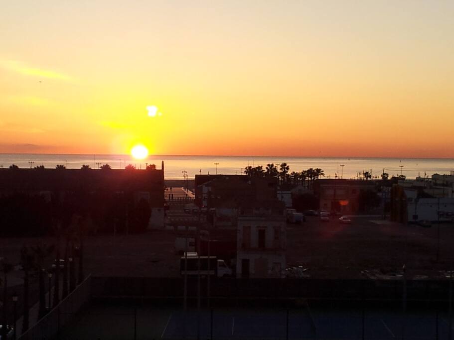 amanecer desde apartamento
