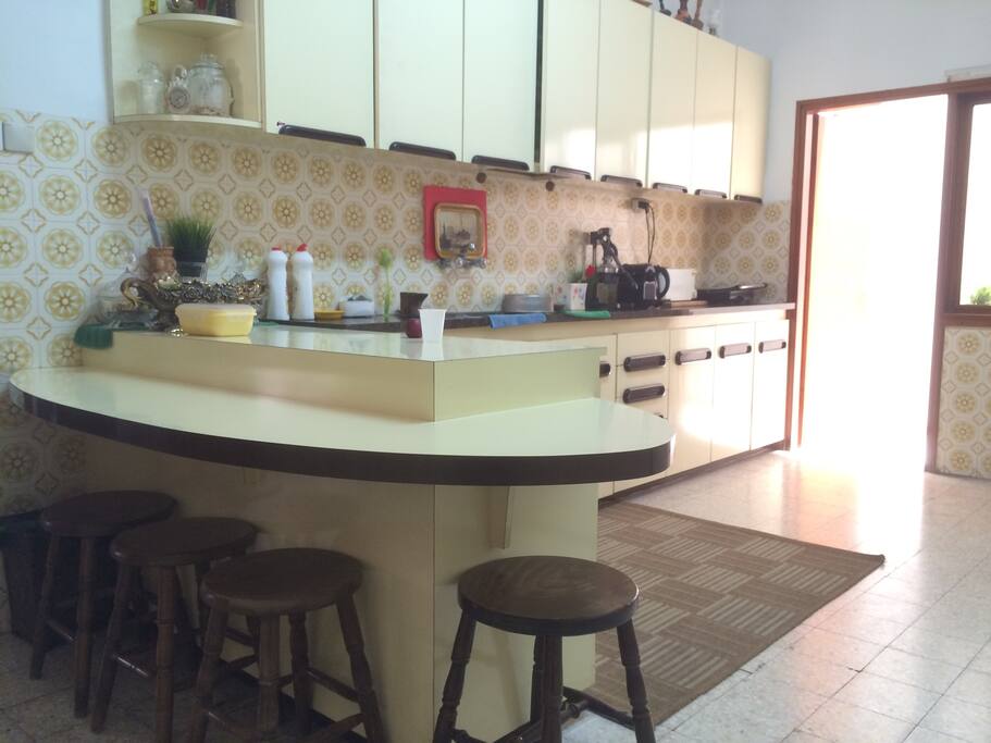 Kitchen and Dining bar where you can enjoy your meals