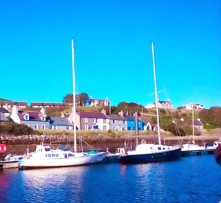 Helmsale harbour from the sea wall