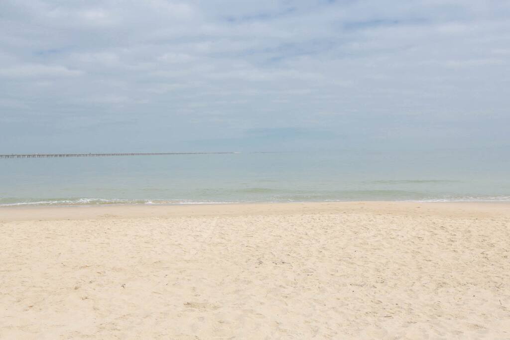 Pristine Beach just steps away.