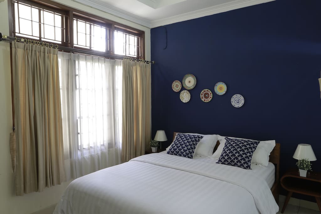 Our Blue double bedroom provides you with comfort like its your home away from home. This room is complete with clean linen and your own private bathroom.