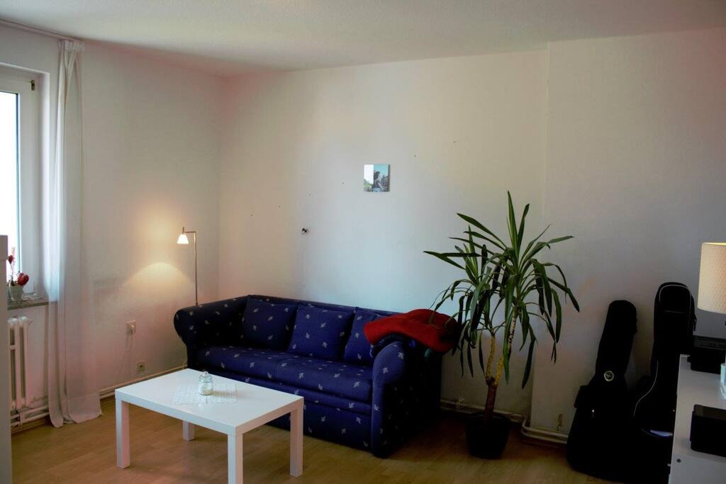 Wohnzimmer mit Schlafsofa