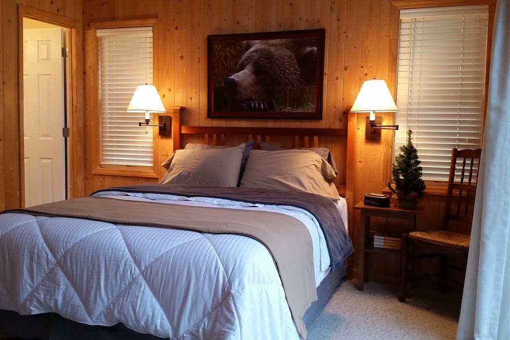 Queen Bedroom with attached bathroom