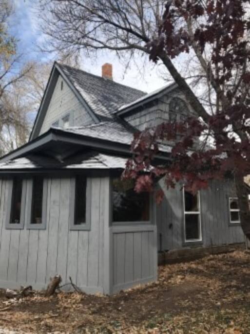 The old farmhouse got an exterior facelift recently, along with the interior.