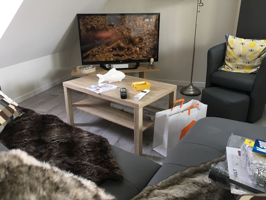 Salon avecTV 3D orange