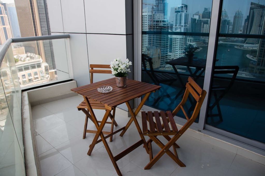 Spacious balcony