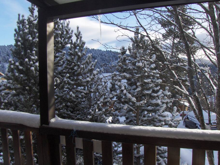vue du balcon