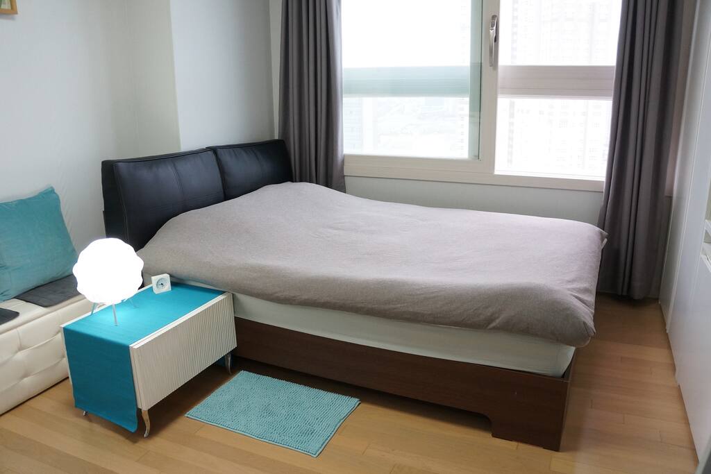 Queen Sized Bed with Couch