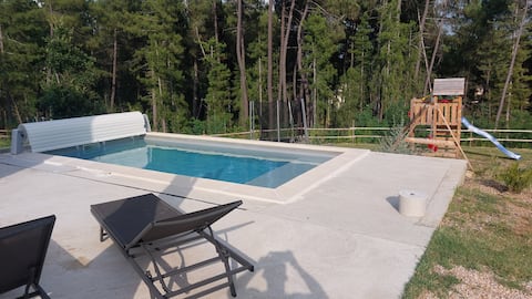 Family home with pool