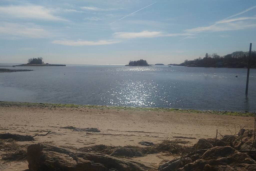 Town Beach a short .2 mile walk/drive from our home