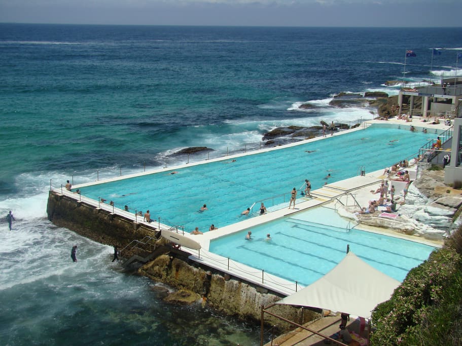 Bondi Icebergs ocean pool at South Bondi Beach. A few minutes stroll from the apartment.