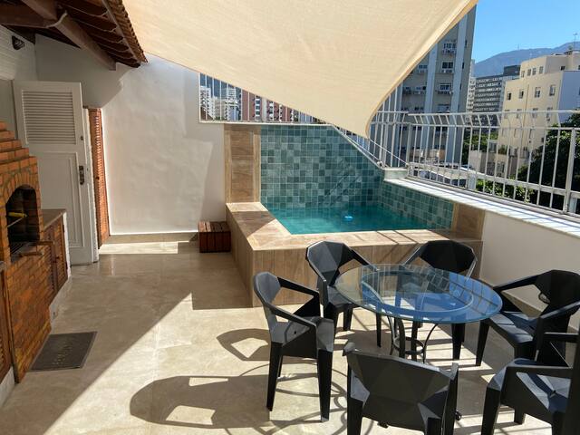 Cobertura Praia Ipanema-Piscina-Churrasco-6 Quart. gallery image 2