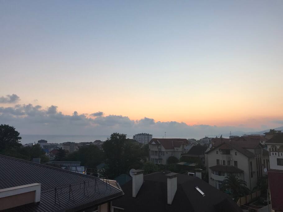 Вид на море с балкона