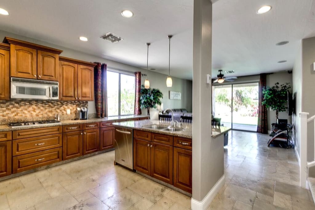 Open Kitchen and Family Room