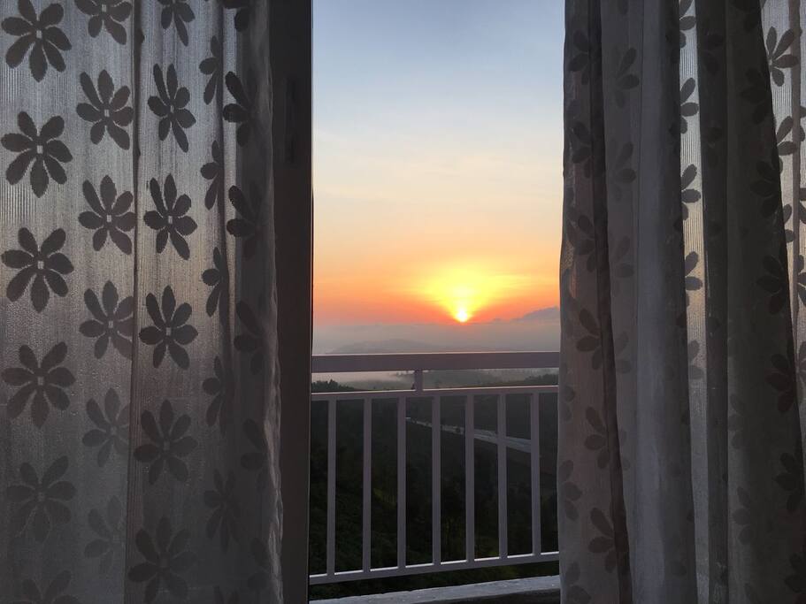 Sunrise from the bedroom window