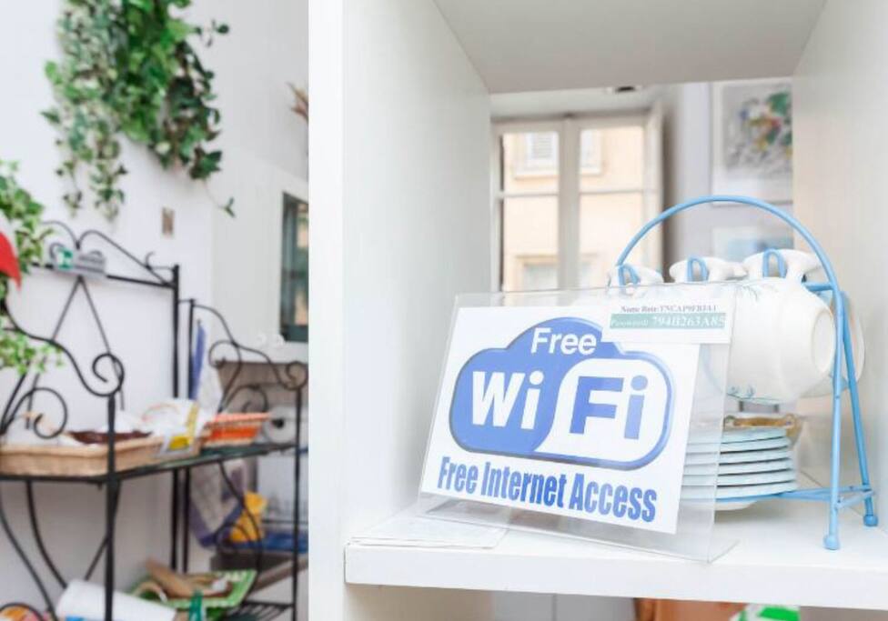 La connessione wi-fi è presente in tutto l'appartamento