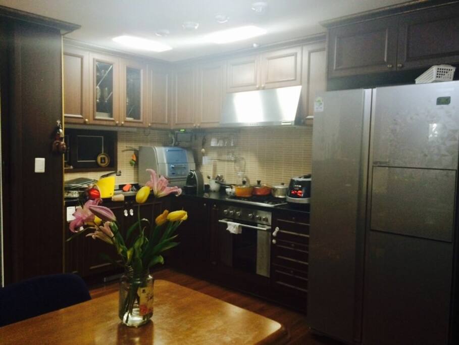Kitchen and Dining room.