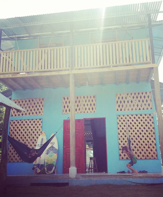 The blue house
