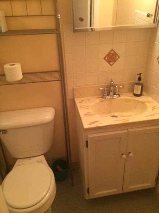 Small private bathroom