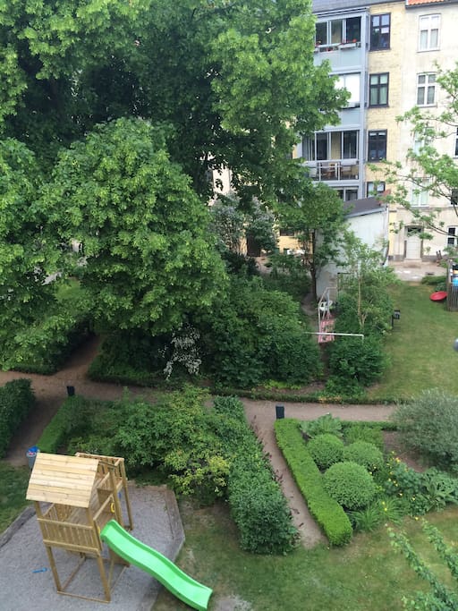 The beautiful courtyard