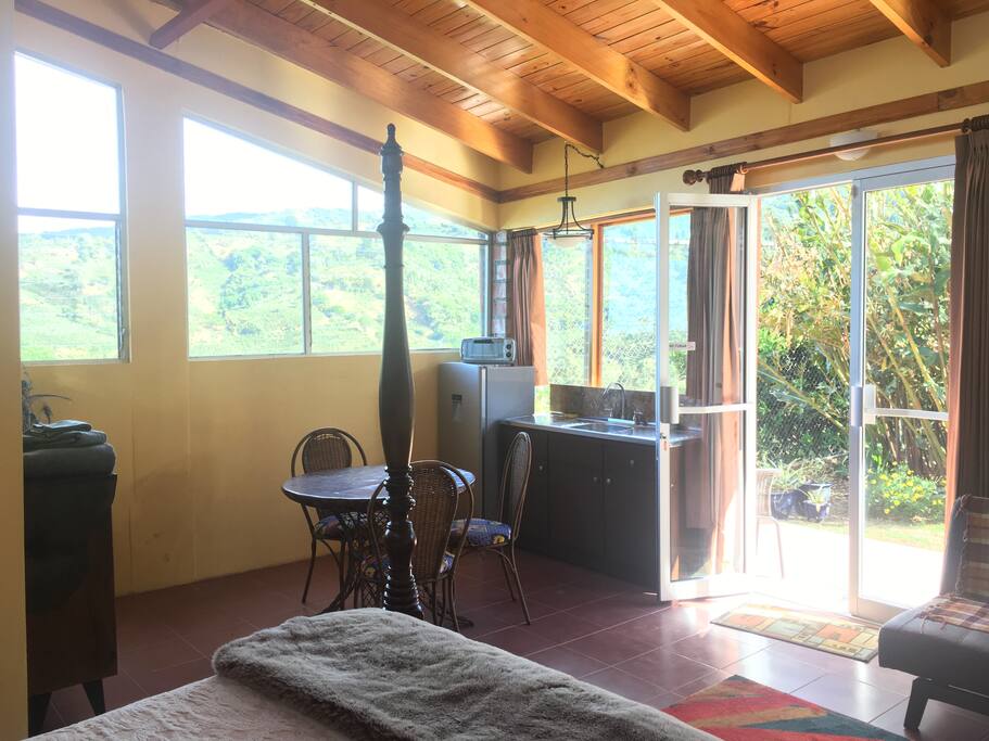here's your kitchenette area during the day