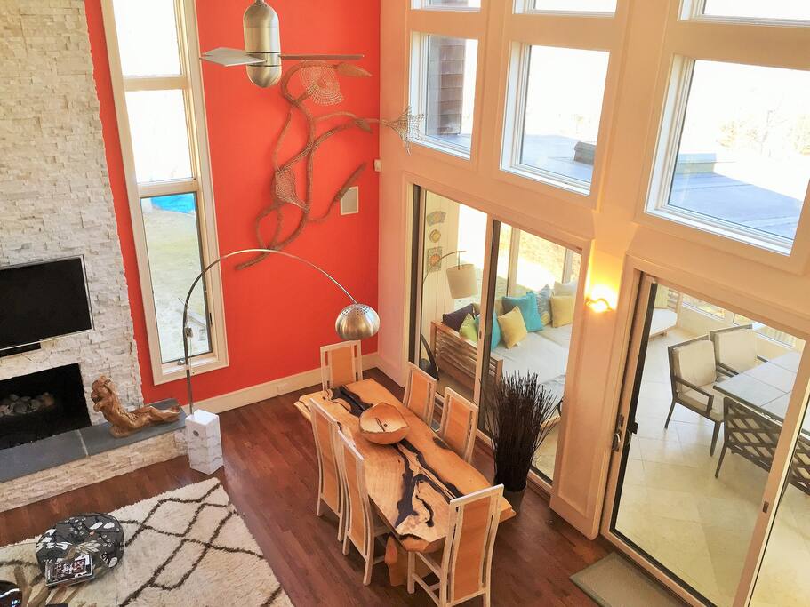 Indoor dining area