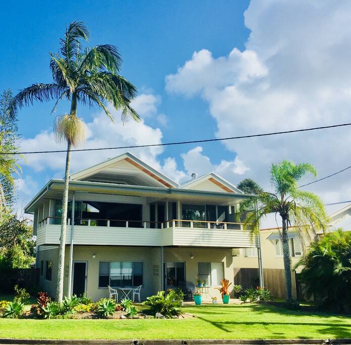 The Frangipani house....the Airbnb apartment is on ground floor left hand side.