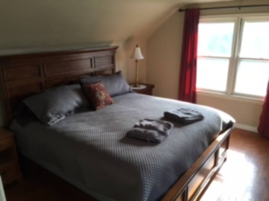 Master bedroom with king-size bed!