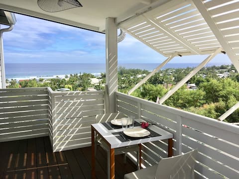 ** Le Bungalow ** St Gilles les Bains 180° Sea View