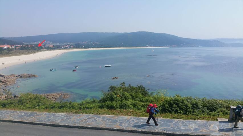Along the Camino d Santiago beachfront