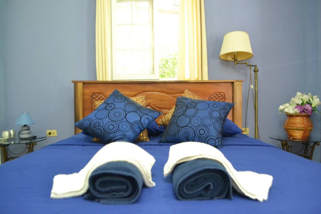 This luxurious room has an orthopedic mattress to guarantee you an excellent nights sleep
