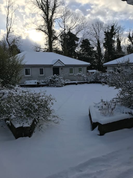 Snowing at our cottages