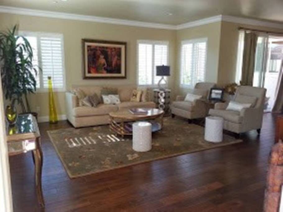 Contemporary living room, five-star resort with comfort