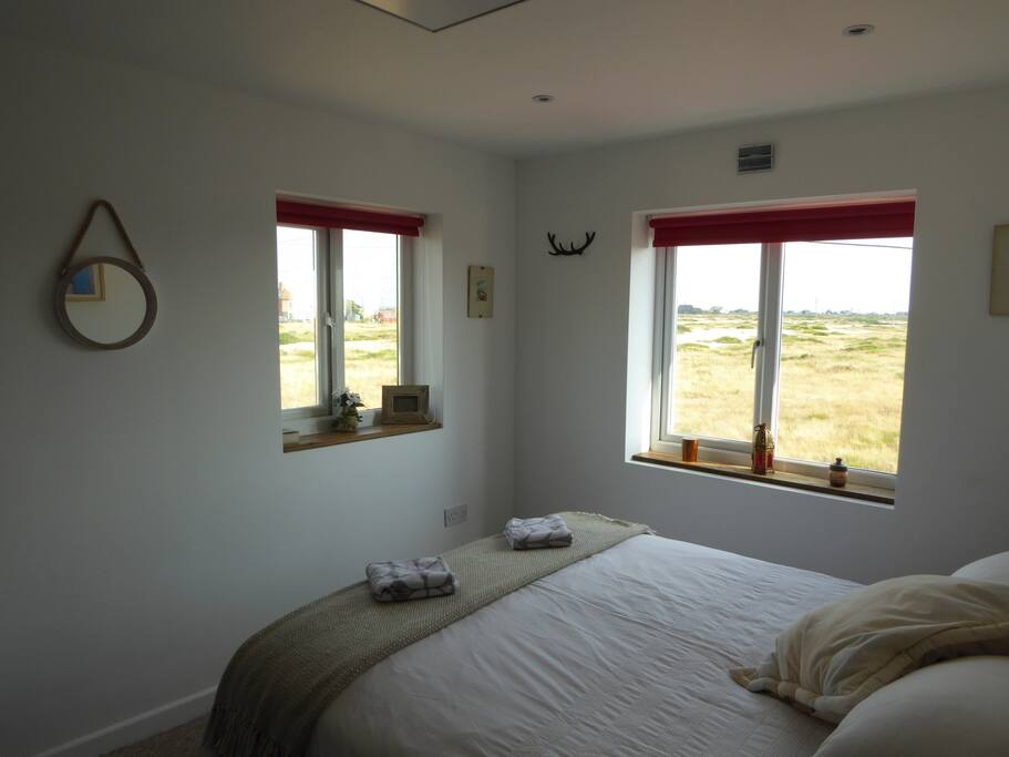 Guest room 1, with sea views. A king and single, sleeps 3