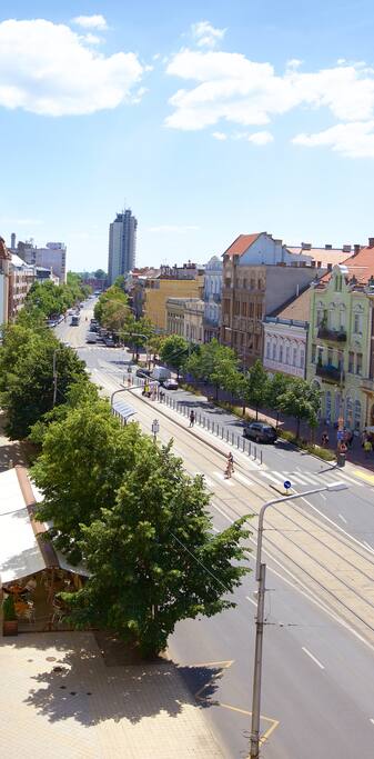 View from the balcony