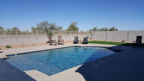 Modern large home with heated Pool and Hottub