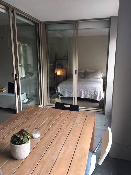 Spacious balcony
