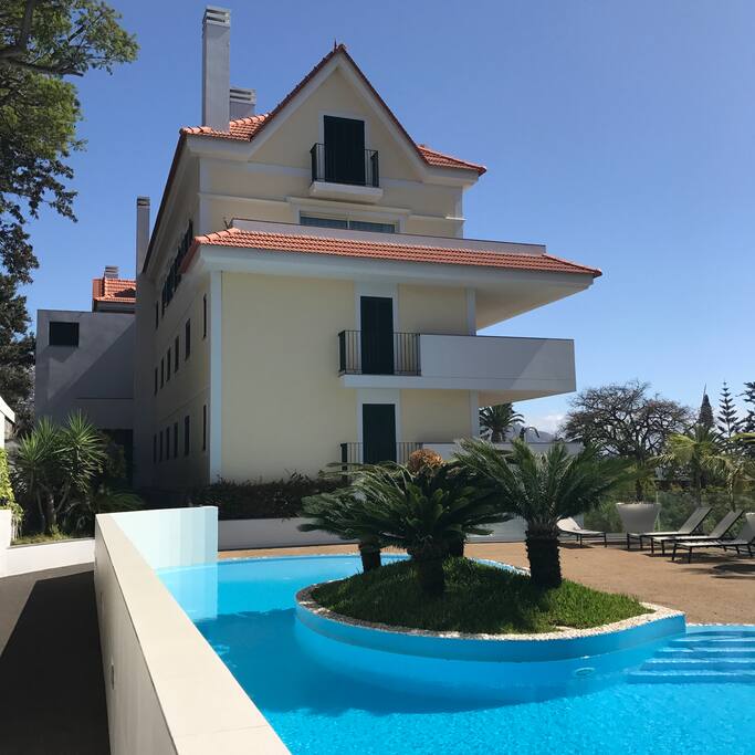 The secluded pool is rarely used by others