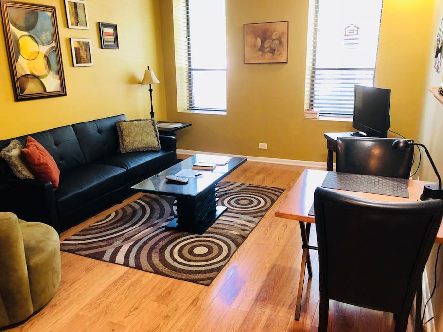 living and dining area