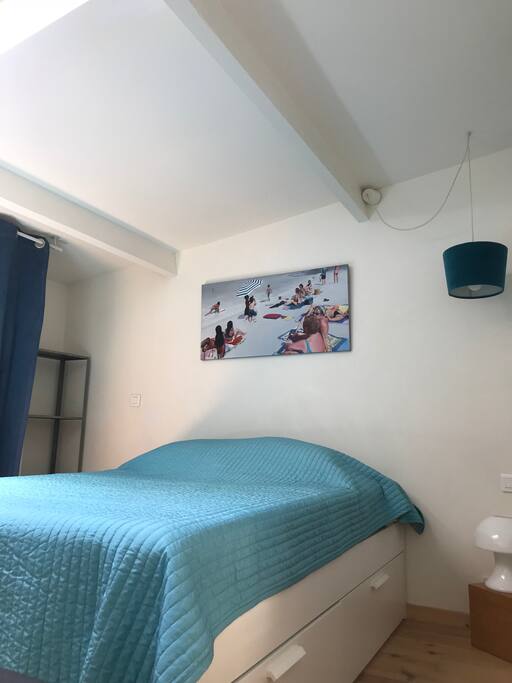 Chambre en mezzanine, lit 2 places