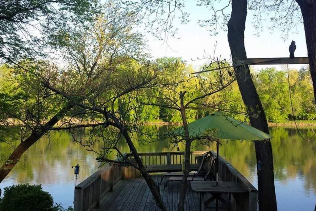 Deck over water. Great for fishing!