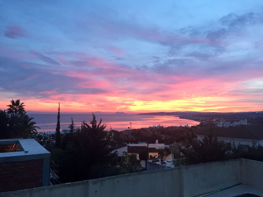 Many evenings you will be delighted with views as amazing as this one, no filters!