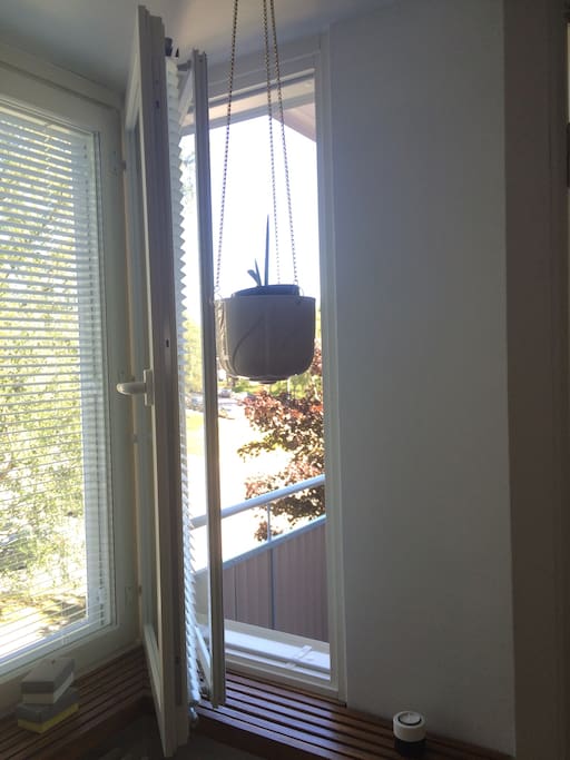 Clean air, small balcony!