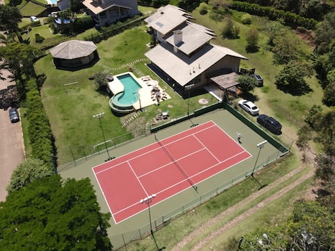 House at the Dam with tennis court - Piracaia