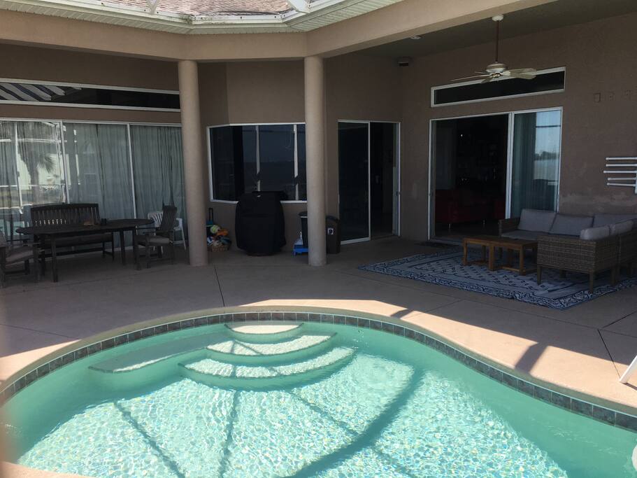 Kick Back in the Couches or Dine overlooking the river