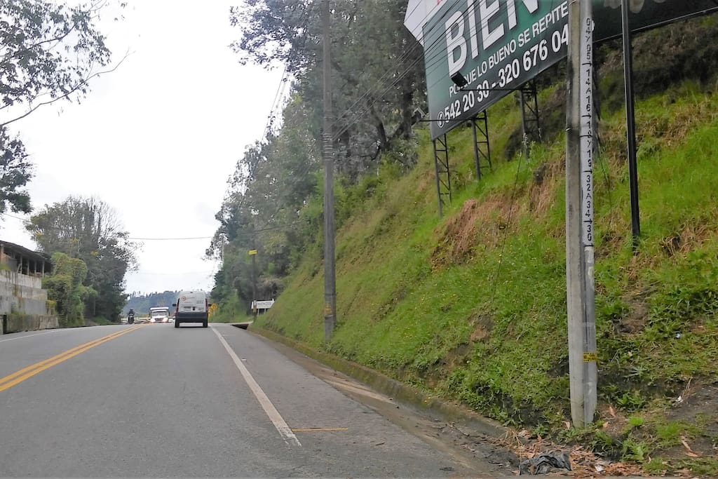 Main road, make a right up the road to Sierra Grande